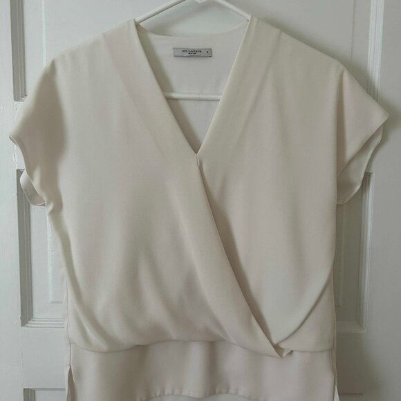 MM Lafleur Antonia Top in ivory size S - Picture 2 of 4